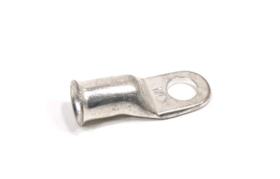 1/0 Wire Tin Plated Copper Cable Crimp Solder Lug Terminal 3/8" Inch Stud Hole - Image 1 of 2