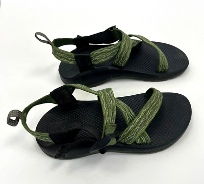 Chaco Z 1 Ecotread Jóvenes Niños Talla 3 Zapatos Verde Exterior Caminata Rendimiento Sandalias Foto 1 de 4