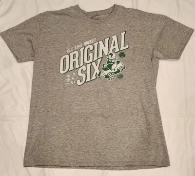 Old Time Hockey Original Six St. Patricks Day T-Shirt Men's XL - Image 1 of 4