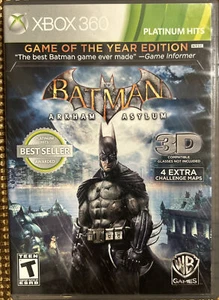 Batman: Arkham Asylum -- Edizione Gioco dell'Anno (Xbox 360, 2010) Completo - Foto 1 di 7
