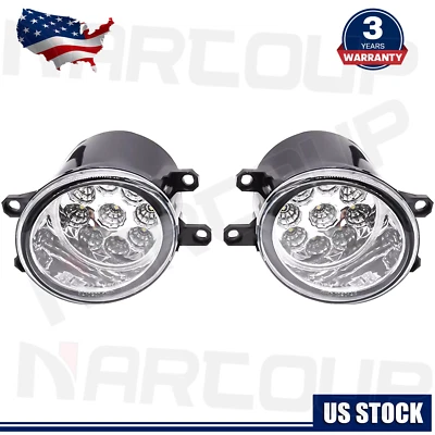 For LEXUS LX570 2014-2015 Front LED Fog Lights Bumper Lamps Left&Right 6500K - Изображение 1 из 4