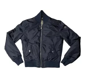 Preowned- Diesel Fill Zip Cowl Neck Bomber Jacket Womens (Size L) - Picture 1 of 7
