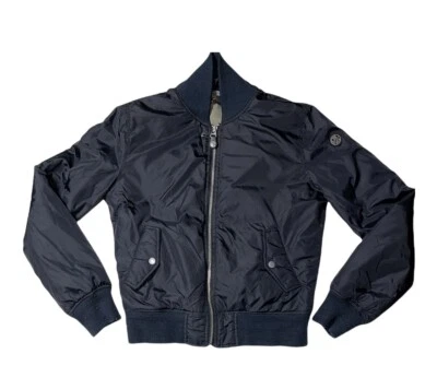 Usado - Diesel Relleno Cremallera Capucha Cuello Chaqueta Bomber Mujer (Talla L) Foto 1 de 4