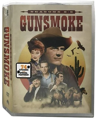 Gunsmoke: Complete Seasons 8-9 DVD Set (74 Episodes - 20 Discs) *NEW* FREE SHIP - Image 1 of 2