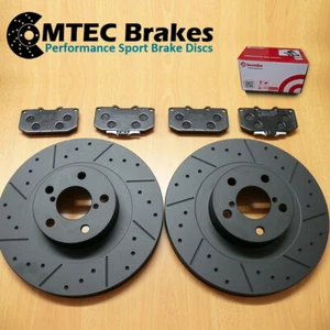 Front Brake Discs Brembo Pads For Impreza WRX 2.0 2.5 2000-2007 Dimpled Grooved - Picture 1 of 1