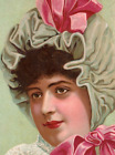 1880S Wilcox & White Organs  W.J. Lasher Agent Lovely Lady Pink Bows F60
