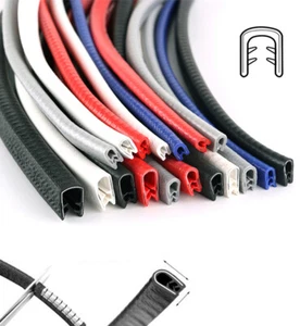 0,5mm-12mm Kantenschutzprofil Kantenschutz Keder Band Klemm Profil Gummi Schlitz - Picture 1 of 16