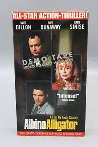 Albino Alligator VHS Screener Full Length SMatt Dillon Faye Dunaway Gary Sinise - Imagen 1 de 8
