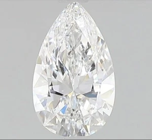 lab grown diamond loose hpht diamond Pear shape D E color vs vvs 7.00 mm - Picture 1 of 9