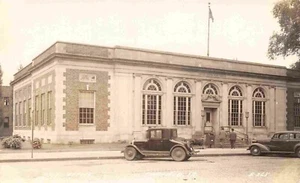 Post Office Cars Fairfield Iowa 1940s RPPC Real Photo postcard - Picture 1 of 2