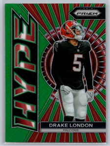Drake London 2023 Panini Prizm Hype Green Prizm H-10 Atlanta Falcons - Picture 1 of 2