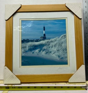 “Fire Island Lighthouse”  Framed Photo Excellent 12 X 14 PRE OWNED - Picture 1 of 2
