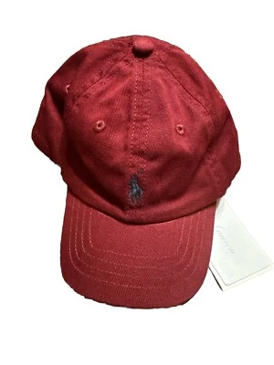 Polo Ralph Lauren Sombrero Bebé Niño 3 Meses - 9 Meses Borgoña Foto 1 de 3