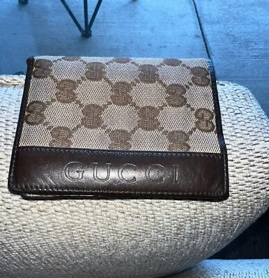 Gucci Monogram Canvas/Leather Wallet  - Imagem 1 de 4