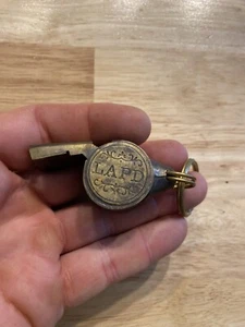 LAPD Insane Asylum Jailer Whistle Jailer Collector USA BRASS Los Angeles LA GIFT - Picture 1 of 12