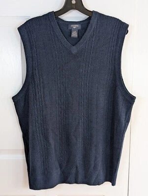 Chaleco Suéter Dockers Talla Grande Azul Marino Golf Cuello en V Foto 1 de 4