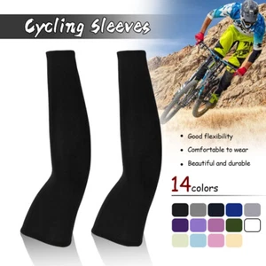 1 Pair Cooling Arm Sleeves Cover UV Sun Protection Outdoor Sports For Men Women - Picture 1 of 25