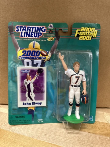 2000-2001 STARTING LINEUP NFL John Elway Denver Broncos New Sealed Box 156 Cover