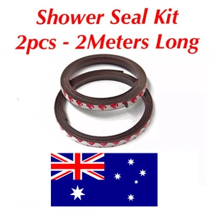 2M Shower Door Seal Kit Screen Magnetic Adhesive Replacement Magnet Glass Frame - Picture 1 of 4