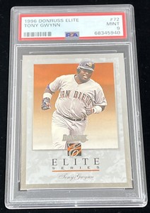 Tony Gwynn 1996 Donruss Elite Card #72 /10000 PSA 9 MINT POP 10