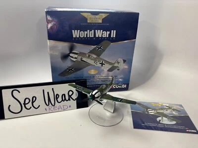 Corgi 1:72 Focke Wulf Fw 190A-4 Black Double Chevron AA34302 Aircraft Model - Image 1 of 4