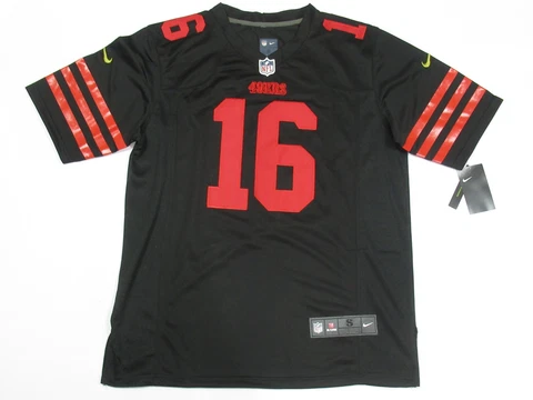New Joe Montana #16 San Francisco 49ers 2023-24 Season Jersey Black Cover