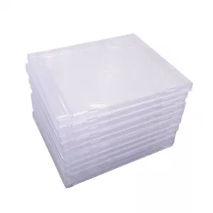 25 pcs 10.4 mm Standard Single Clear CD Jewel Case Assembled Clear Tray - Picture 1 of 2