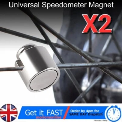 2pz Sensore Magnetico Raggi Tachimetro Universale per Bicicletta Bici Ruota Raggi - Immagine 1 di 4