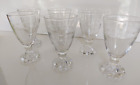 Set Of 6 1950s Anchor Hocking Boopie Glasses With Etched Dots 