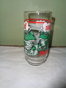 1995 Budweiser King of Beer -  Frogs - Toads  - Drinking Glass - Picture 1 of 2