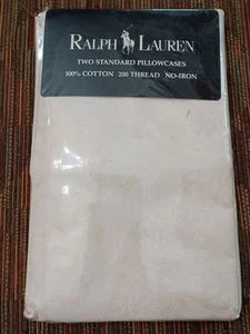 Ralph Lauren AVERY CREAM Damast Floral 2 Standard Kissenbezüge NEU - Bild 1 von 4