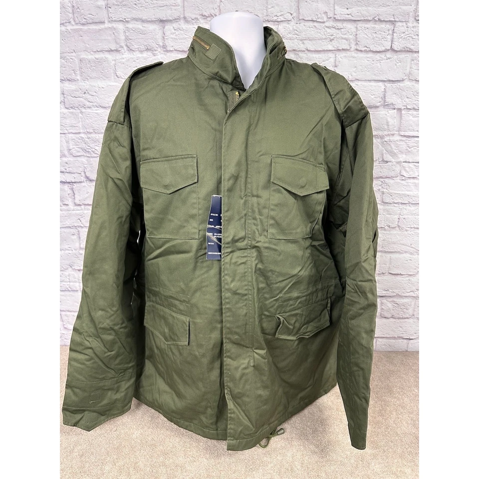 Chaqueta de Campo Jordan Craig Vintage Verde Ejército Algodón Poliéster M65 4XL Foto 1 de 4