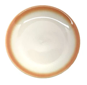 "Plato de cena Shenango China 10,5"" blanco desvanecido con borde de melocotón EE. UU. varios disponibles" - Imagen 1 de 4