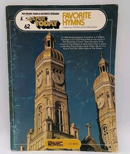 EZ Play Today Favorite Hymns 62 Beginner Songbook For Piano Organ & Keyboards - Picture 1 of 6