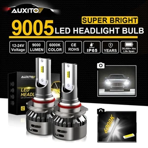 AUXIOT LED Headlight 9005 9006 High Low Beam Light Bulbs 6000K Conversion Kit - Imagen 1 de 12