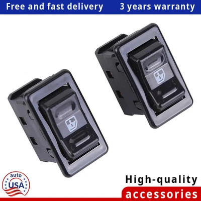 2 x Power Window Switch Black Fit For 1982-1989 Chevrolet Camaro Foto 1 de 4
