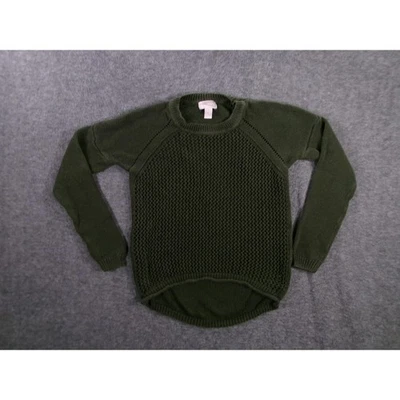 Suéter Forever 21 Mujer Extra Pequeño Verde Oscuro Texturizado Manga Raglán Acogedor Elegante Foto 1 de 4