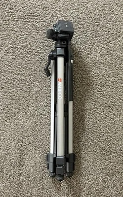 Ambico V-0552 Black Gray Adjustable Height Quick Release Video Tripod - Image 1 of 4