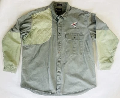 Vintage Browning Super Naturals Hunting Shooting Shirt Padded Shoulder Quail XXL - Image 1 of 4