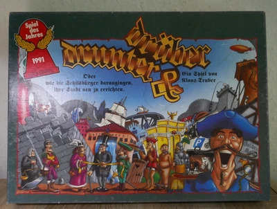 ❤️DRUNTER & DRÜBER   HANS IM GLÜCK SPIEL DES JAHRES 1991 KOMPLETT KLAUS TREUBER - Bild 1 von 4