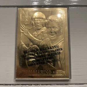 1995 Upper Deck Dan Marino 23k Gold Foil Card Prototype w/ No Serial # - Picture 1 of 3