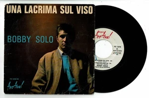 Bobby SOLO Vinyl 45 RPM 7" EP Una Lacrima Sul Viso - Credi A Me - Festival 1398 - Picture 1 of 2