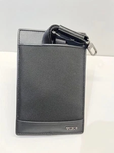 TUMI Lanyard Tag Travel Badge ID Card Holder Black Perfect for business - Bild 1 von 2