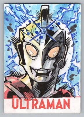Ultraman Series 4. Artist Eduardo Ferrara - Ultraman Ace Sketch Card. RRParks - Image 1 of 2