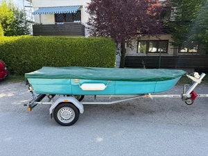 gepflegtes GFK-Ruderboot mit Trailer - Bild 1 von 18