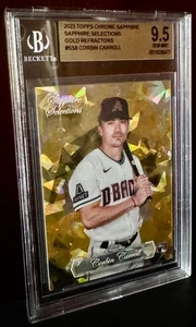 2023 Topps Chrome Sapphire Selections Corbin Carroll RC Gold / 50 Gem Mint BGS - Picture 1 of 2