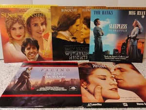5 LaserDiscs – Sleepless, Sense & Sensibility, Scent of Woman – Romance Lot - Picture 1 of 9