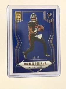 2025 Donruss Elite Football Michael Penix Jr. Blue /75 #47 - Picture 1 of 2
