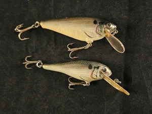 2 Vintage Bagley Crankbait Angelköder, Small Fry & Deep Shad - Bild 1 von 6