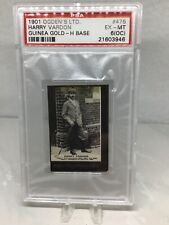 1901 Ogdens Guinea Gold Numbered #476 Harry Vardon H Base (Rare) RC PSA 6(oc)
